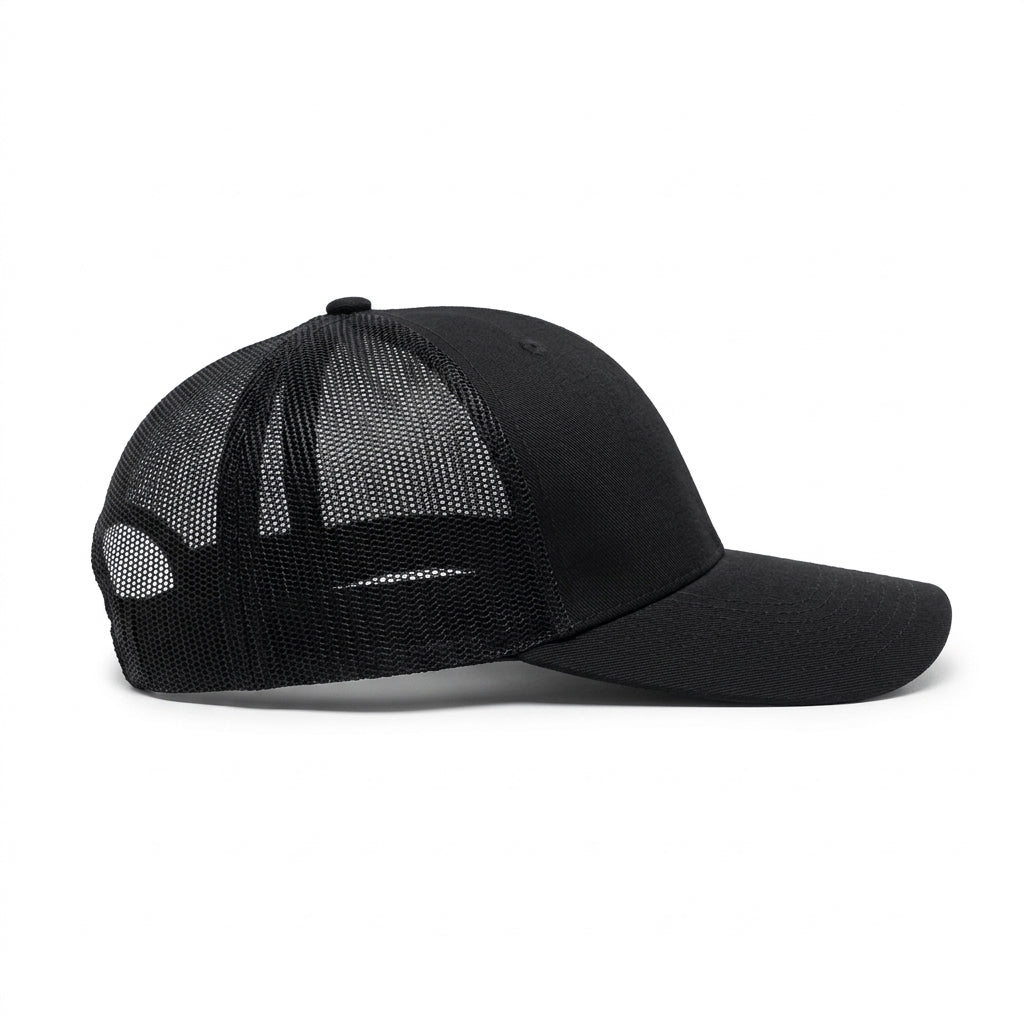 Black Trucker Cap
